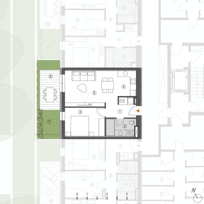 Porta Split apartments; Residential complex Porta Split; 1-3 bedroom apartments at Porta Split, Porta SPLIT project