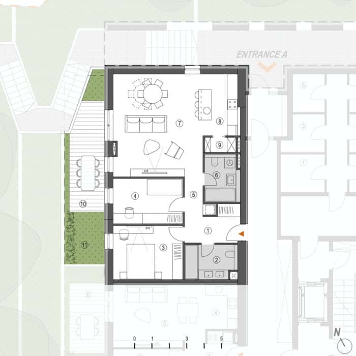 Porta Split apartments; Residential complex Porta Split; 1-3 bedroom apartments at Porta Split, Porta SPLIT project