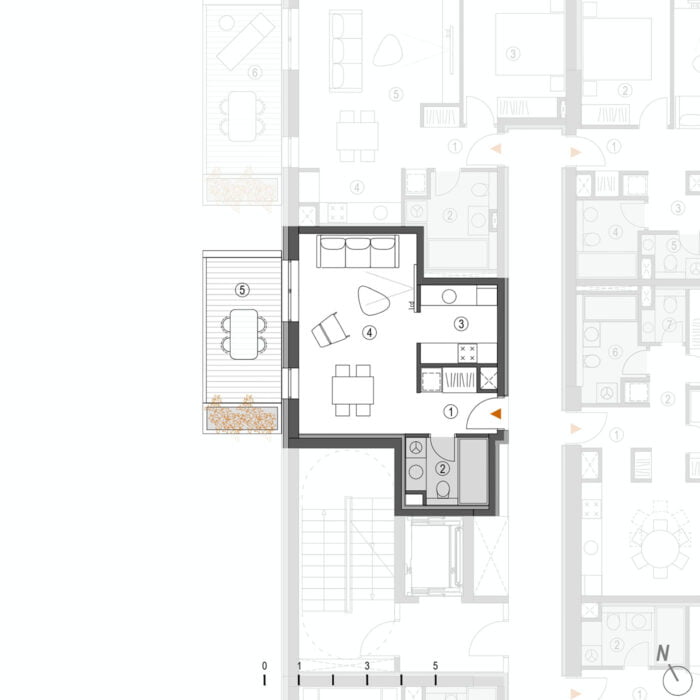 Porta Split apartments; Residential complex Porta Split; 1-3 bedroom apartments at Porta Split, Porta SPLIT project